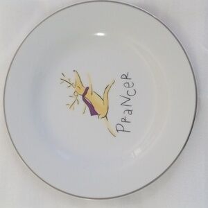 Pottery Barn Reindeer "Prancer" Plate